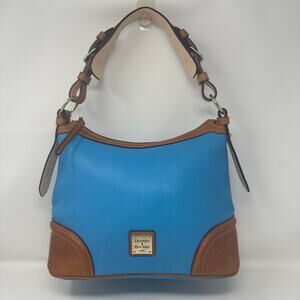 Dooney & Bourke Azure Pebble Leather Hobo w/Cotton Lining  (selling as is)